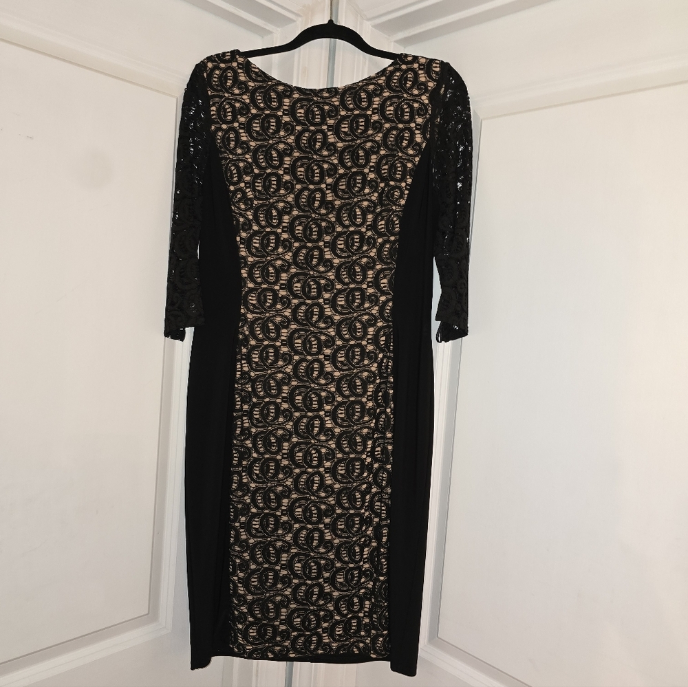 Anne Klein Black Lace Dress – Size 12